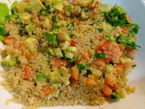 Quinoa avocado salad